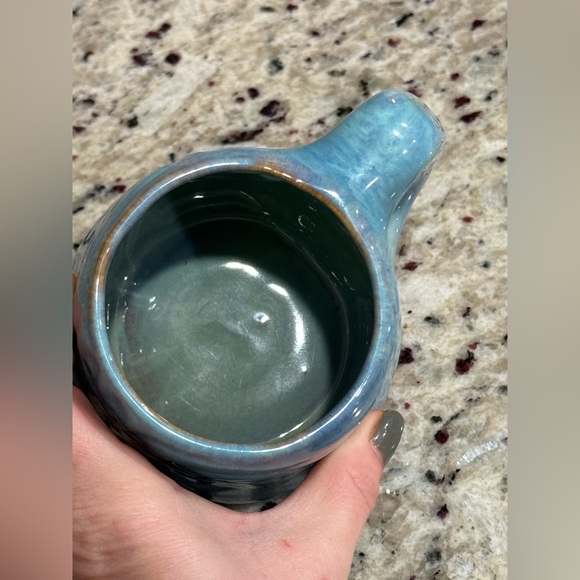 Shearwater Pottery Blue Seafoam Green Cast Fish Mug - Picture 5 of 7
